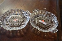 Collection of 2 Sm 2 Handled Serving/Candy Dishes