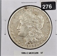 1886 O U.S. Morgan Silver Dollar VF