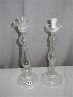 Glass Candlesticks