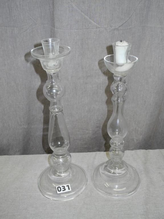 Glass Candlesticks