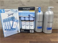 2 nexxus shampoo, 5 pack secret & 3 pack