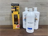 2 Pantene shampoo, nexxus conditioner &