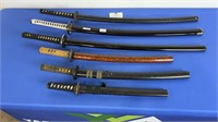 6 JAPANESE SAMURAI SWORDS