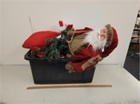 Christmas Decorations in Large Tote including