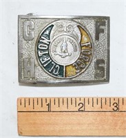 VINTAGE CLIFTON FORGE HIGH SCHOOL BUCKLE