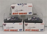3x- Action Rusty Wallace #2 Lite 1/64 Nascars