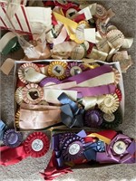 Lot pf vintage horse show ribbons