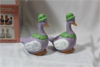 Ceramic Goose Salt and Papper Shakers