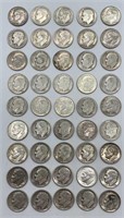 (45) Pre-1965 Roosevelt Dimes