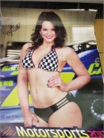 Autographed Miss Motorsports Poster