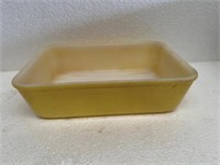 GLASBAKE Vintage 1 Qt Yellow Baking Dish