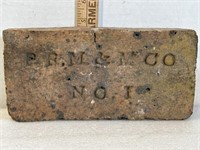 P.R.M. & M Co. No. 1 brick believed to be an