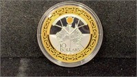 2000 Millenium Austrailian 1 Oz Silver Proof Coin