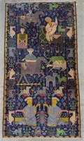 Hand Woven Ferdous Rug or Carpet, 4' 2" x 7' 10"