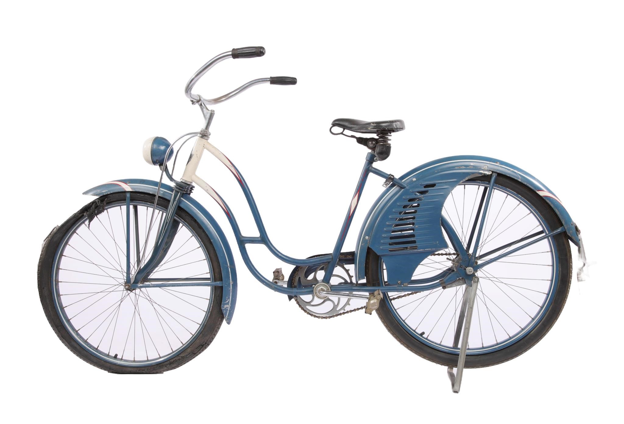 HAWTHORNE Girl's Blue & White Vintage Bicycle