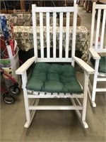 Painted Wood Outdoor Rocking Chair