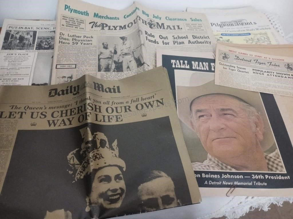 Vintage Newspapers, Clippings, Articles