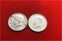 Lot of 2 1964 Kennedy silver Halves