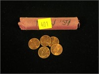 Roll 1959 Lincoln Memorial cents
