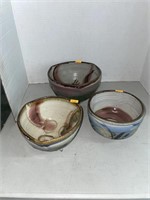 Vintage oriental pottery items