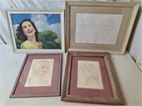 Sketches By Joan Butler & Painting