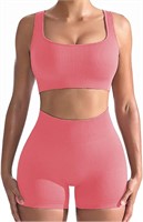 MEDIUM 2 Pieces Outfits Two Piece Yoga Workout