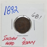 1892 Indian Head Penny