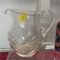 6 inch tall Crystal Water pitcher