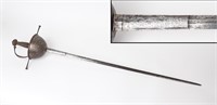 Etched Spanish Cup-Hilt Rapier, 17th C.