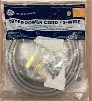 GE Dryer Power Cord/3 Wire