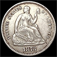 1873 Seated Liberty Half Dime CLOSELY