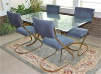 Glass Top Dining Table w/4 Chairs