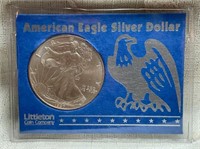 1997 UNC American Silver Eagle Dollar Coin, 1oz