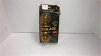 Schlage door knob set with lock