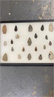 12x16 arrowheads display, some modern pieces