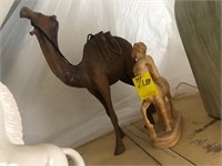 FIGURINES - 1- CAMEL / 1- MANHORSE