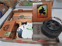 CIGAR BOXES, CAST IRON TOP FOR GREEN EGG