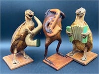 Mexican Made Taxidermy Turtle & Frog Jazz Band