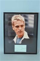Jeremy Irons Picture and Autograph