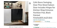 B9328 Cafe Doors Swinging Door Pine Wood