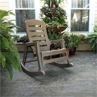 Big Easy Plastic Outdoor Rocking Chair Mushroom