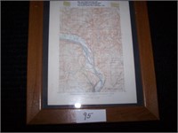 Framed Map "The Interpretation of Topographic Maps