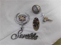 Cadillac & Seville emblems - Rolls Royce key tag