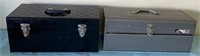 W - LOT OF 2 METAL TOOL BOXES (G107_