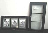 Two three opening photo frames holds up to 6X