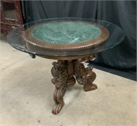 Chinese Glass Top Table