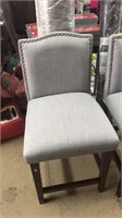 Tall upholstered stool / accent chair