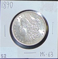 1890 Morgan Dollar MS63.