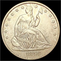 1859-O Seated Liberty Half Dollar CLOSELY