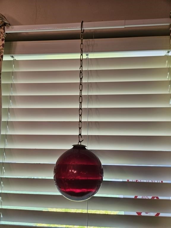 Ruby glass ornament